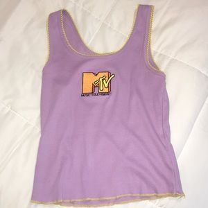 MTV purple crop top!